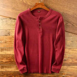 Herren Henley Hemd – Rot