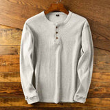 Herren Henley Hemd – Grau