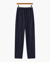 Herren Hose mit Kordelzug locker – Blau
