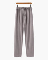 Herren Hose mit Kordelzug locker – Grau