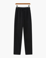 Herren Hose mit Kordelzug locker – Schwarz