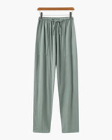 Herren Hose mit Kordelzug locker – Grün