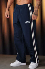 Tobias | Herren Jogginghose mit seitlichen Streifen elastischem Bund – Marineblau
