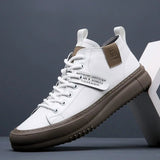 Sebastian | Herren Leder Sneakers Premium Rindsleder Ergonomisch – Weiß