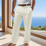 Sebastian | Herren Leinen Sommerhose Locker Geschnittene Freizeithose – Beige
