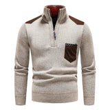 Herren Rundhals Pullover – Beige