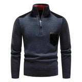 Herren Rundhals Pullover – Blau