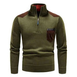 Herren Rundhals Pullover – Grün
