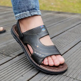 Herren Sandalen mit Breiten Riemen – Schwarz