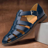 Herren Sandalen Sommer mit Geschlossener Zehenpartie – Blau