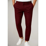 Matthias | Herren Slim-Fit Business Chino Hose – Rot
