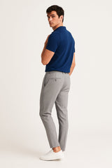 Matthias | Herren Slim-Fit Business Chino Hose – Hellgrau