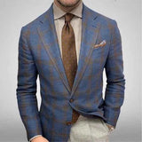 Herren Slim Fit Sakko – Blau