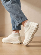 Andreas | Herren Slip-on Socken-Sneaker mit rutschfester Plateausohle – Rosa