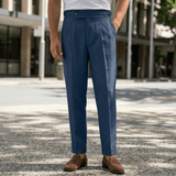 Herren Stoffhose Elegant Modern Geschnitten – Marineblau