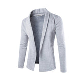 Herren Strickblazer Cardigan Elegant – Grau