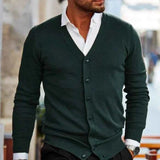 Herren Strickjacke – Dunkelgrün