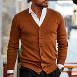 Herren Strickjacke – Hellbraun