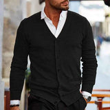 Herren Strickjacke – Schwarz
