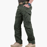 Thomas | Herren Tactical Cargo Hose Outdoor Wandern Mehrfachtaschen Verstärkte Nähte – Grün