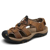 Herren Trekkingsandalen Mit Klettverschluss Für Outdoor – Dunkelbraun