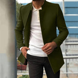 Herren Übergangsmantel Elegant – Dunkelgrün