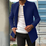 Herren Übergangsmantel Elegant – Blau