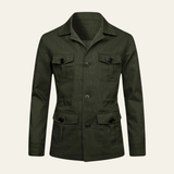Herren Übergangsjacke mit Taschen Modern – Grün