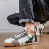 Stefan | Herren Utility Sneakers Mesh Wildleder Trail Design – Graugrün