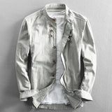 Herrenhemd Stil Relaxed Fit – Grau