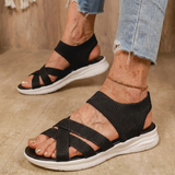 Eulenna | Orthopädische Komfort-Sandalen für Damen – Schwarz