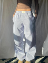 Hildeke | Damen Freizeithose Loungehose Rosa Gestreift – Blau