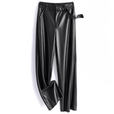Hose Damen Gerade Passform – Schwarz