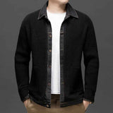 Hybrid Strickjacke Herren – Schwarz