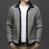 Hybrid Strickjacke Herren – Grau