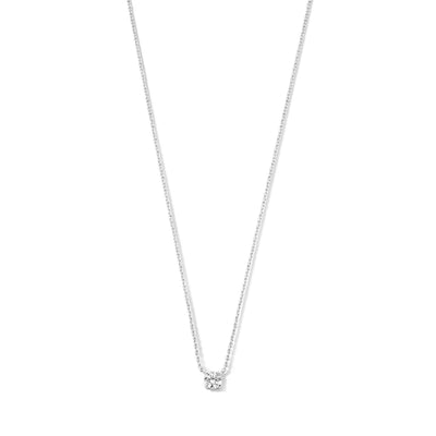 Cléa Gold Moissanite Stone Necklace
