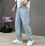 Matthias | Herren Frühlings Jeans mit weiter Passform und geradem Schnitt – Hellblau