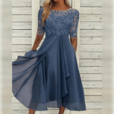 Festliches Abendkleid für Damen | Hochzeitsgesellschaft – Blau