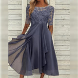 Festliches Abendkleid für Damen | Hochzeitsgesellschaft – Grau