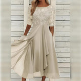 Festliches Abendkleid für Damen | Hochzeitsgesellschaft – Beige