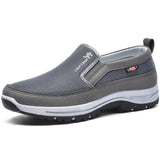 Wasserdichte orthopädische Herrenschuhe | Breite Zehenkappe – Grau