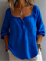 Karla | Stilvolle Damenbluse im Casual Look – Marine