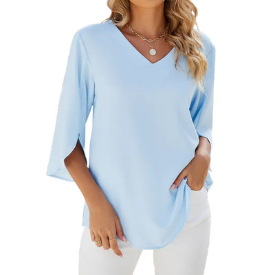 Helene™ - Bluse mit V-Ausschnitt
