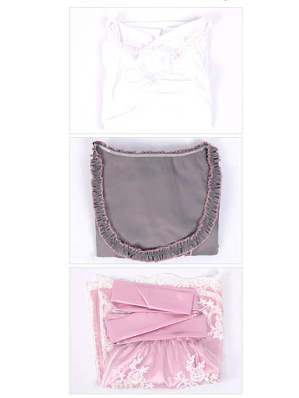 Damen Rosa mit Schleife Oktoberfest Dirndl Kleid