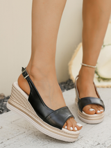 Clara | Modische Sandalen für Damen Alltag – Schwarz