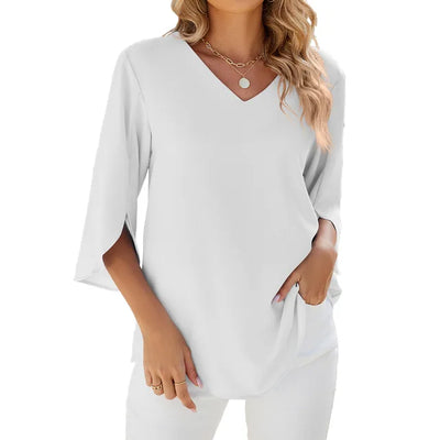 Helene™ - Bluse mit V-Ausschnitt