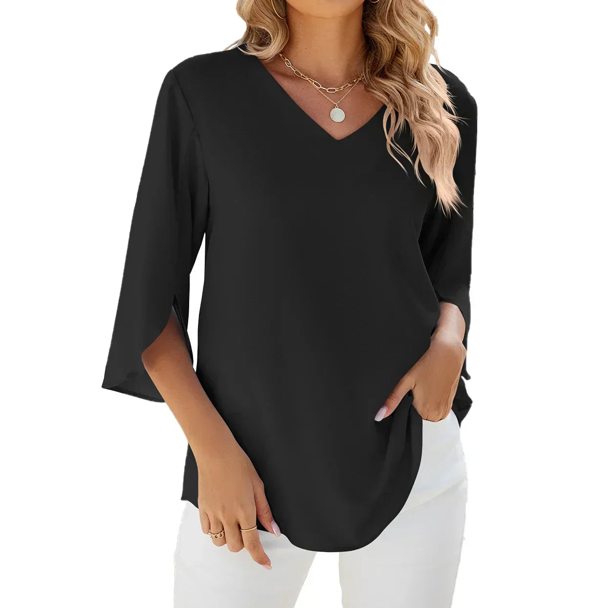 Lucía® | Bluse mit V-Ausschnitt für Damen