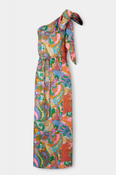 Ginette Maxikleid im Regenbogen-Design