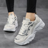 Leichte Mesh-Wanderschuhe für Damen | Dicke Sohle – Beige