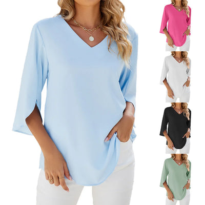 Helene™ - Bluse mit V-Ausschnitt